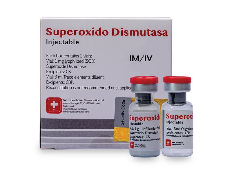 Vista de Caja Vial y Ampula de NMN, Mononucleotido de Nicotinamida, Swiss Healthcare Pharmaceutical